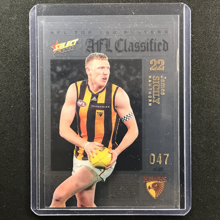 2023 Footy Stars James Sicily Afl Classified No 22 47/365