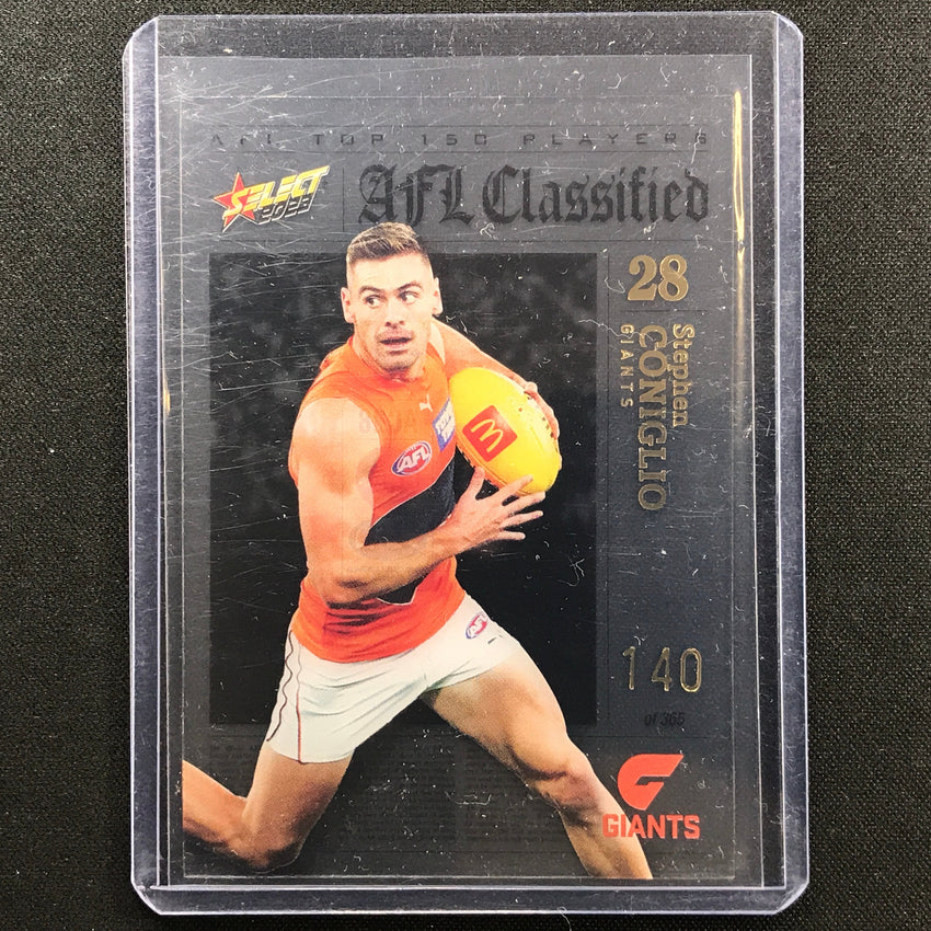 2023 Footy Stars Stephen Coniglio Afl Classified No 28 140/365