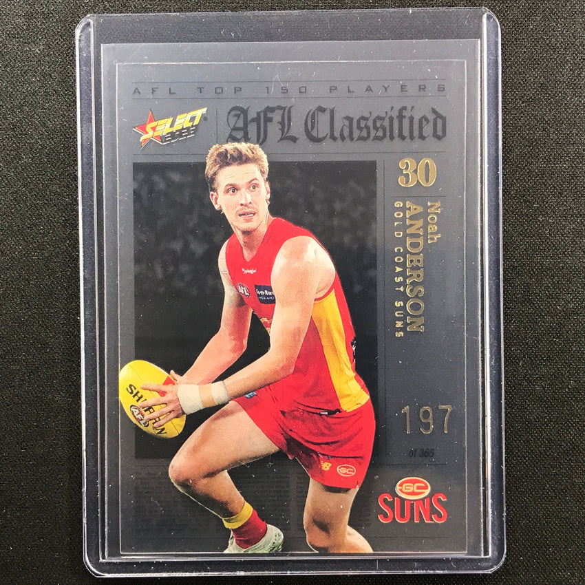 2023 Footy Stars Noah Anderson Afl Classified No 30 197/365