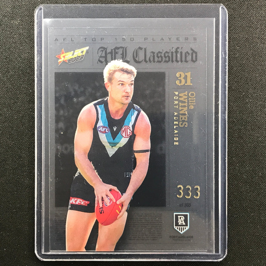 2023 Footy Stars Ollie Wines Afl Classified No 31 333/365