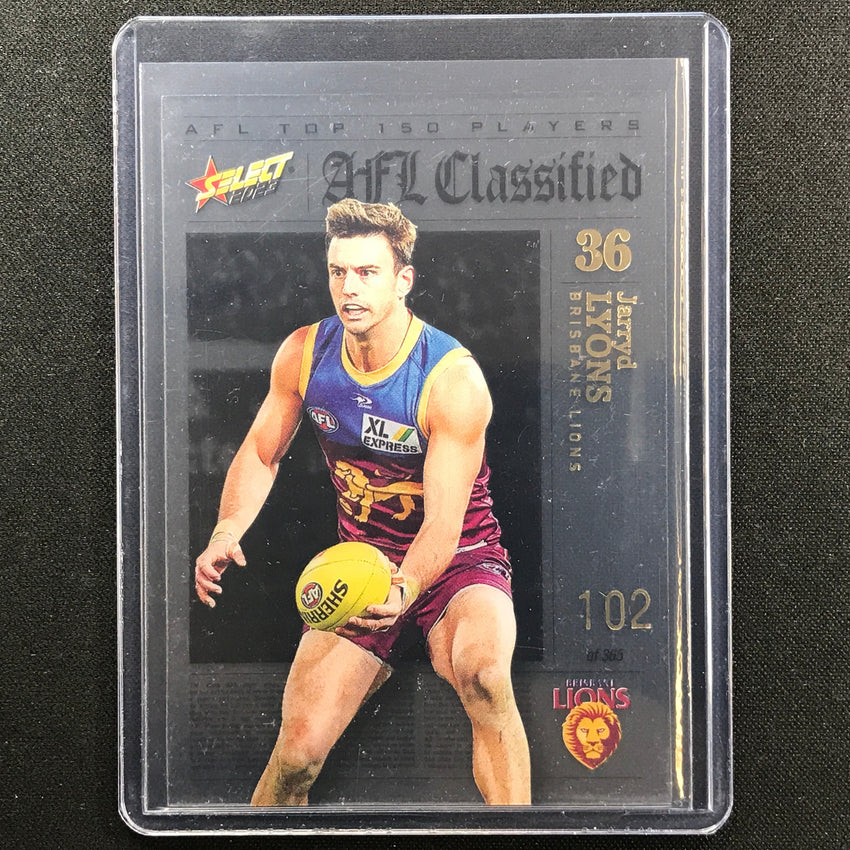 2023 Footy Stars Jarryd Lyons Afl Classified No 36 102/365