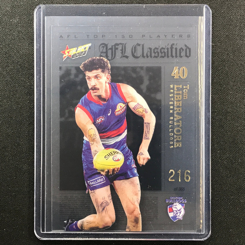 2023 Footy Stars Tom Liberatore Afl Classified No 40 216/365