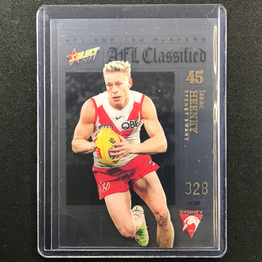 2023 Footy Stars Isaac Heeney Afl Classified No 45 328/365