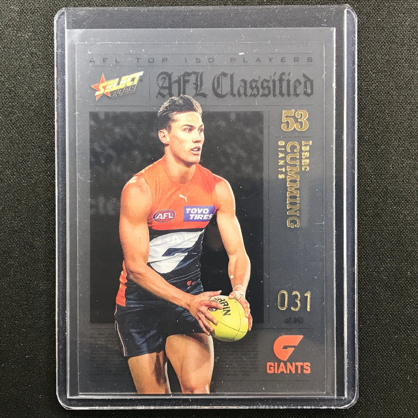 2023 Footy Stars Isaac Cumming Afl Classified No 53 31/365