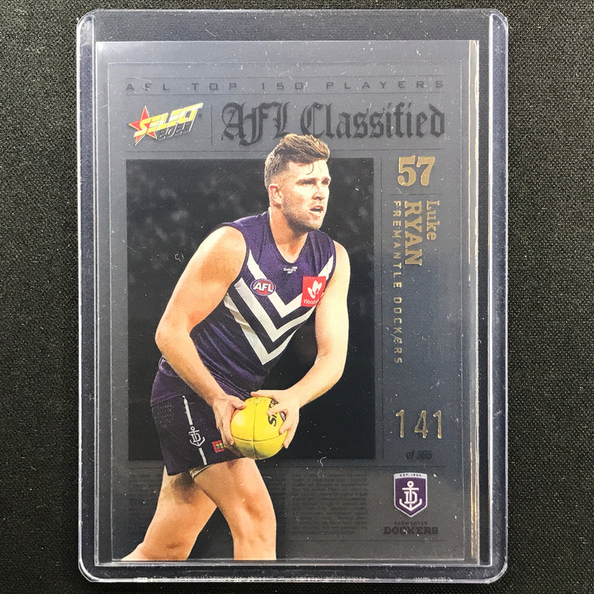 2023 Footy Stars Luke Ryan Afl Classified No 57 141/365