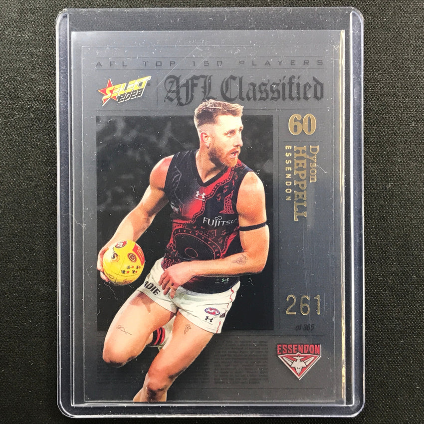 2023 Footy Stars Dyson Heppell Afl Classified No 60 261/365