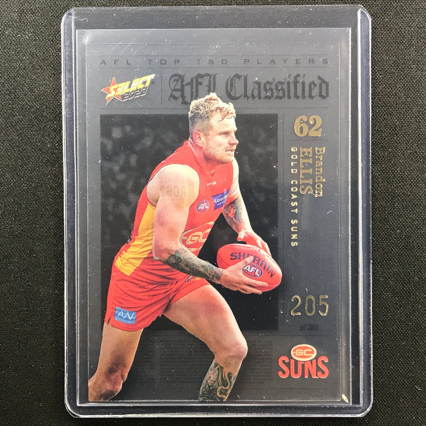 2023 Footy Stars Brandon Ellis Afl Classified No 62 205/365
