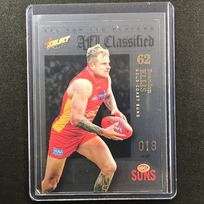 2023 Footy Stars Brandon Ellis Afl Classified No 62 18/365