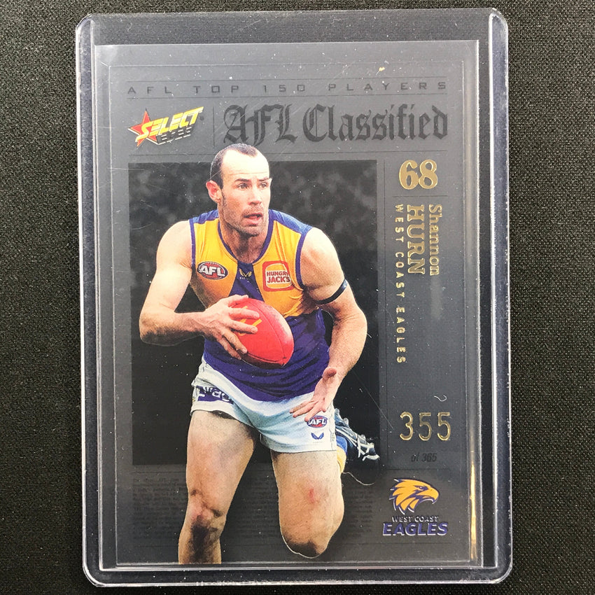 2023 Footy Stars Shannon Hurn Afl Classified No 68 355/365