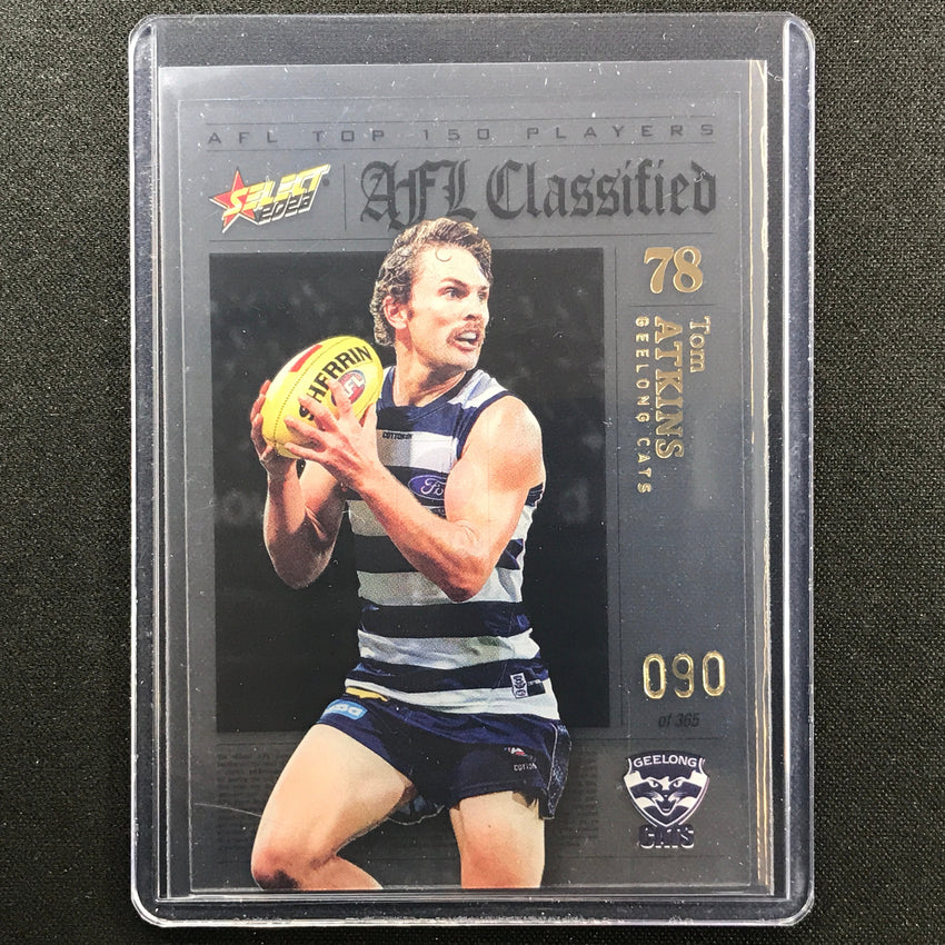 2023 Footy Stars Tom Atkins Afl Classified No 78 90/365