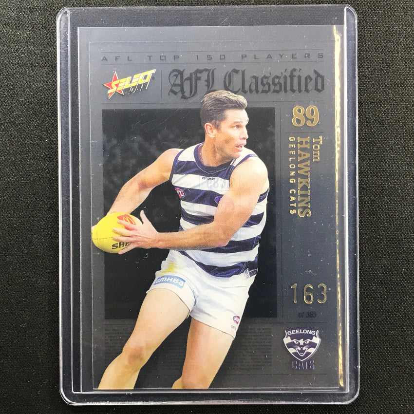 2023 Footy Stars Tom Hawkins Afl Classified No 89 163/365