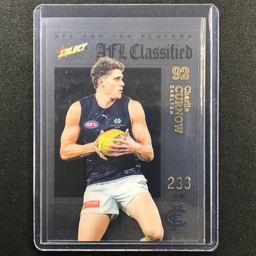 2023 Footy Stars Charlie Curnow Afl Classified No 92 233/365