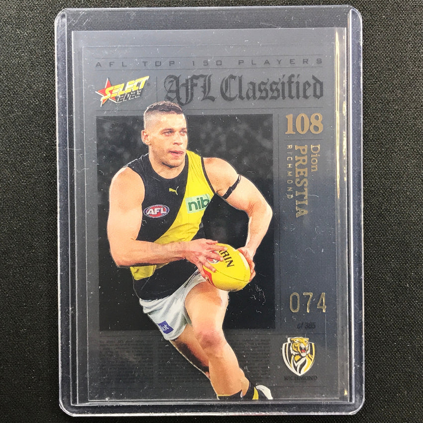 2023 Footy Stars Dion Prestia Afl Classified No 108 74/365
