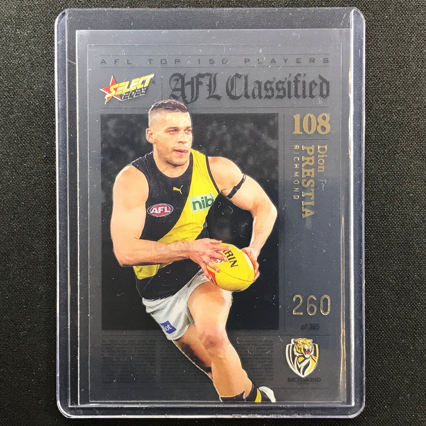 2023 Footy Stars Dion Prestia Afl Classified No 108 260/365