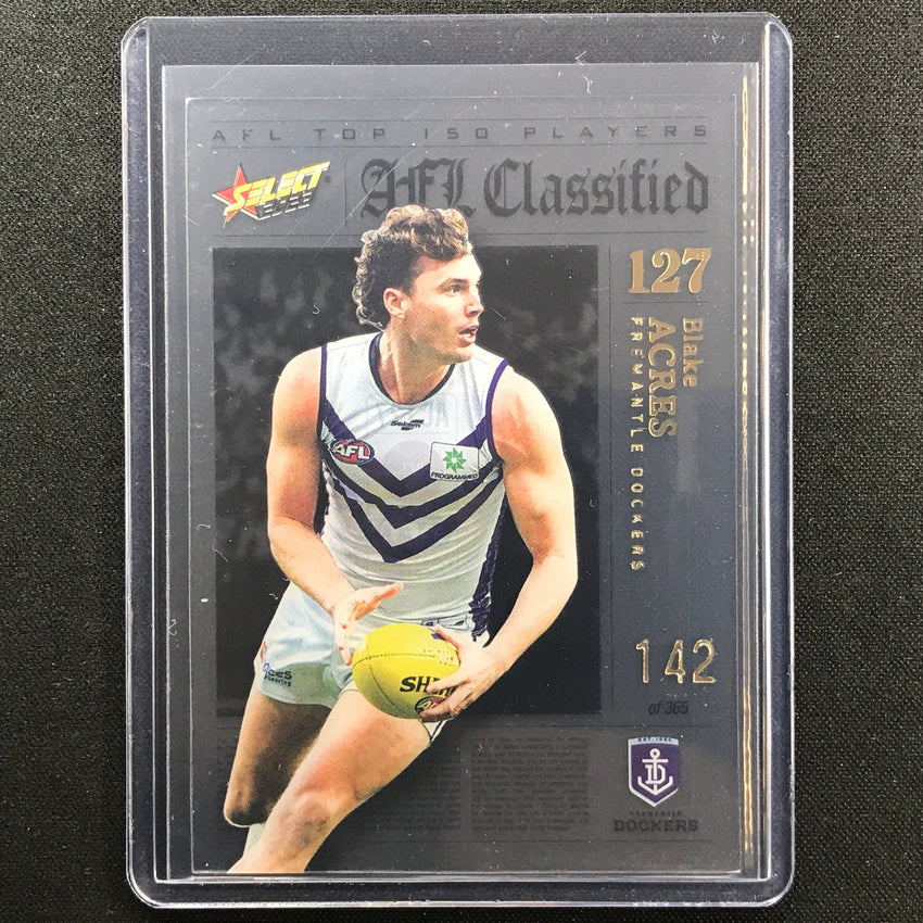 2023 Footy Stars Blake Acres Afl Classified No 127 142/365