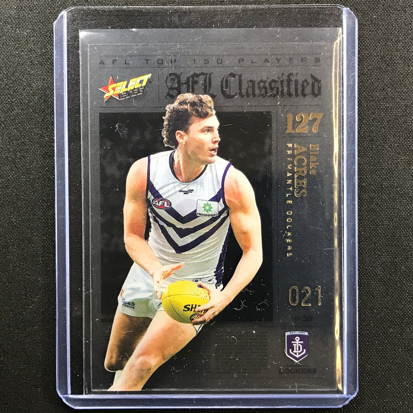 2023 Footy Stars Blake Acres Afl Classified No 127 21/365