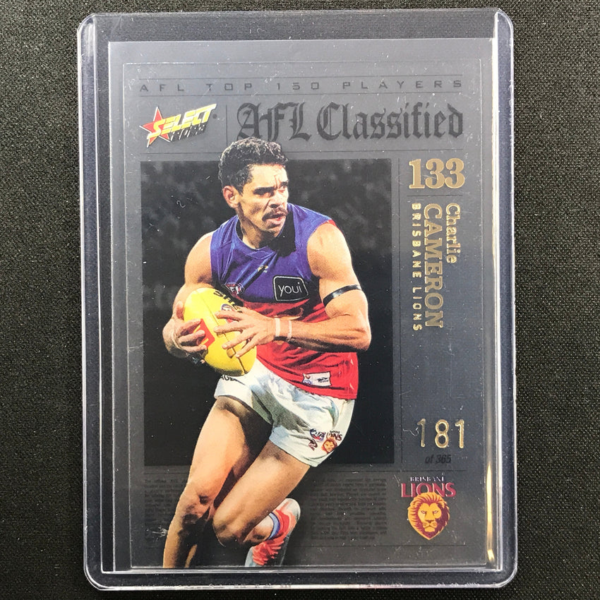 2023 Footy Stars Charlie Cameron Afl Classified No 133 181/365