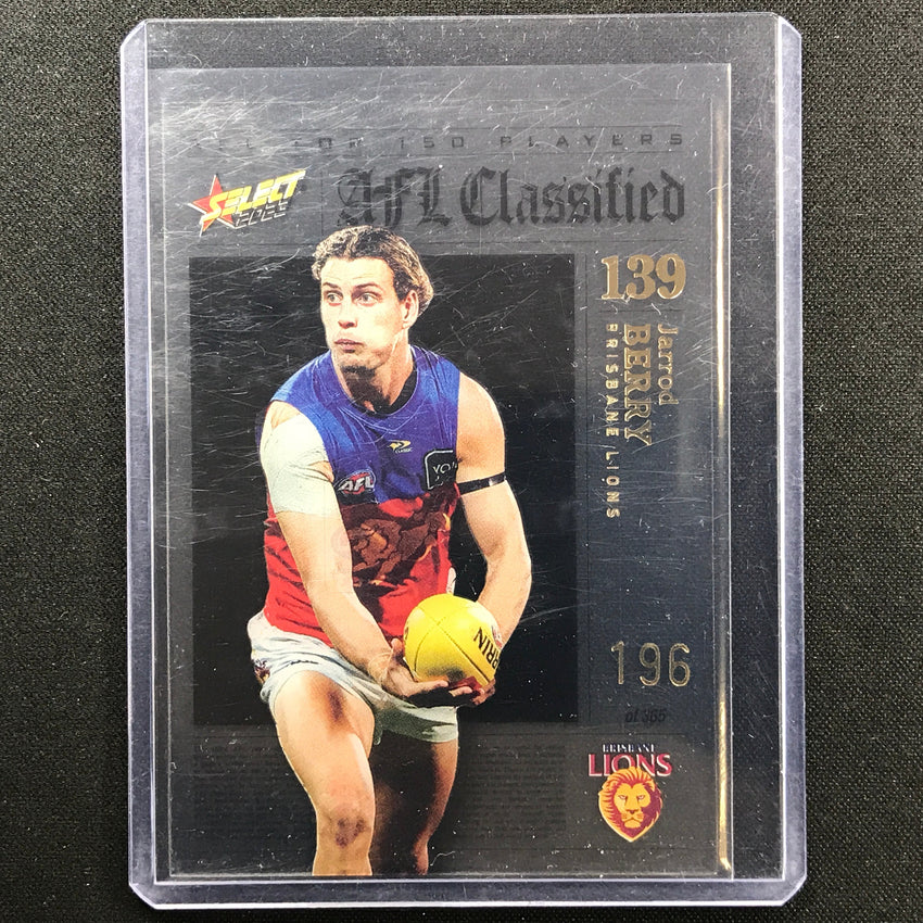 2023 Footy Stars Jarrod Berry Afl Classified No 139 196/365