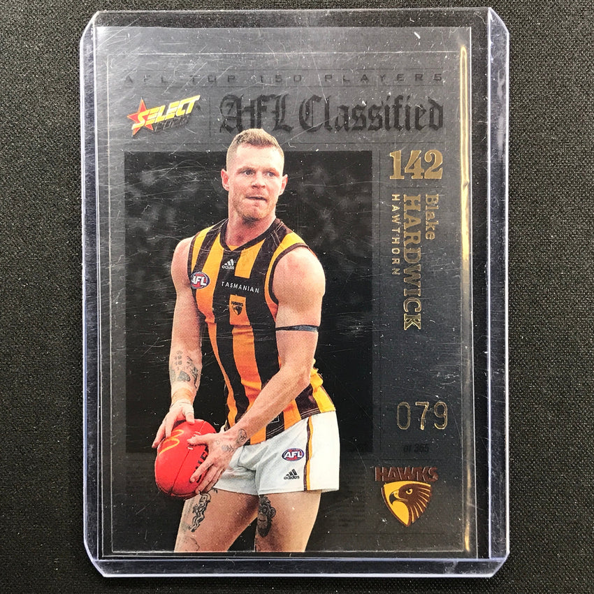 2023 Footy Stars Blake Hardwick Afl Classified No 142 79/365