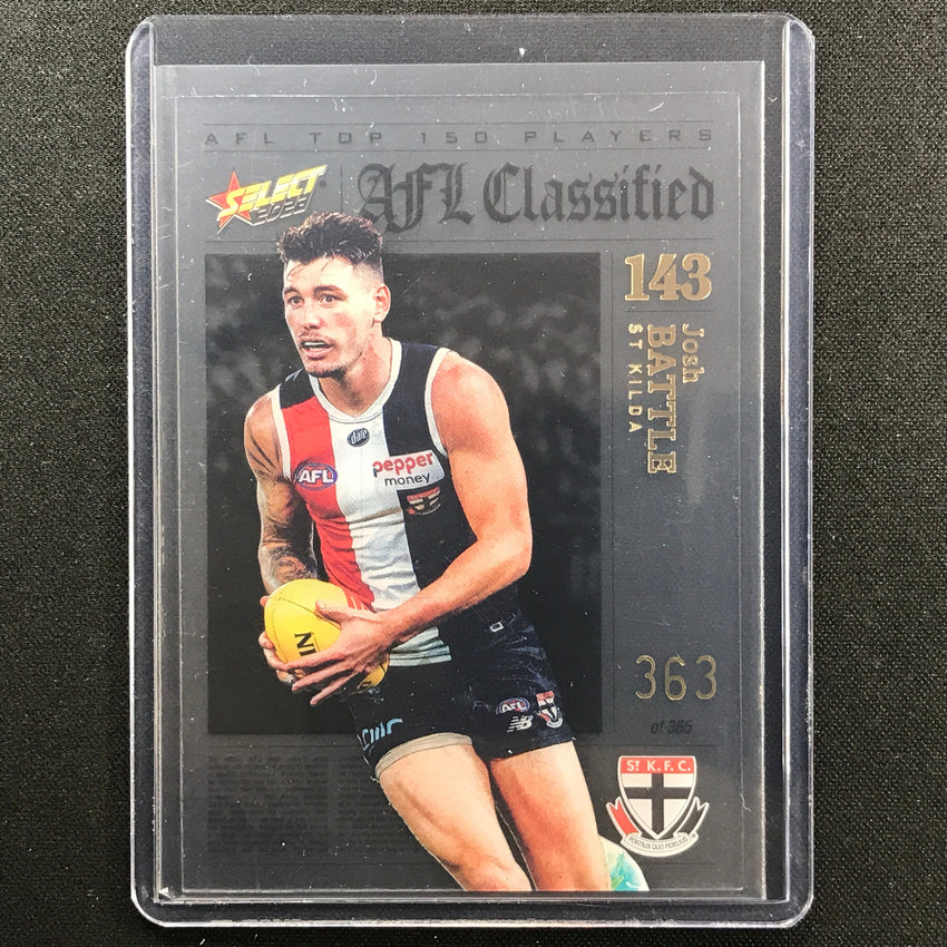 2023 Footy Stars Josh Battle Afl Classified No 143 363/365