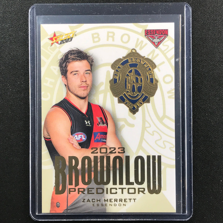 2023 Footy Stars Zach Merrett Brownlow Predictor Gold 212/260