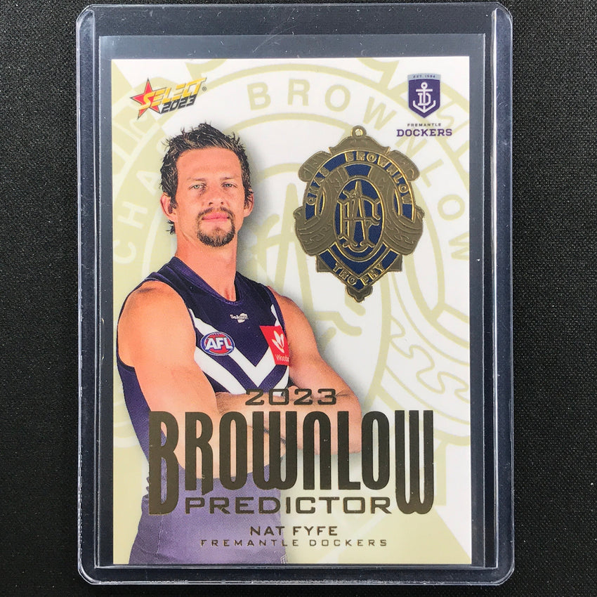 2023 Footy Stars Nat Fyfe Brownlow Predictor Gold 210/260