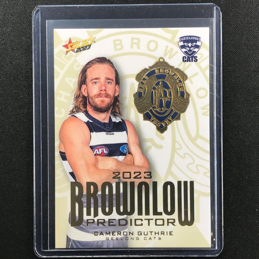 2023 Footy Stars Cameron Guthrie Brownlow Predictor Gold 129/260