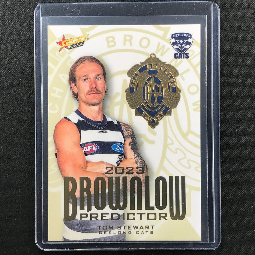 2023 Footy Stars Tom Stewart Brownlow Predictor Gold 44/260