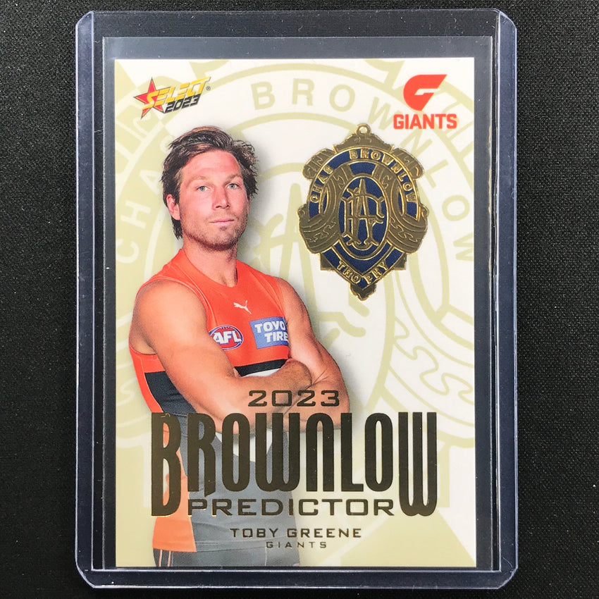 2023 Footy Stars Toby Greene Brownlow Predictor Gold 254/260