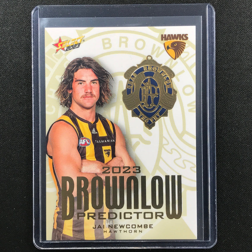 2023 Footy Stars Jai Newcome Brownlow Predictor Gold 68/260