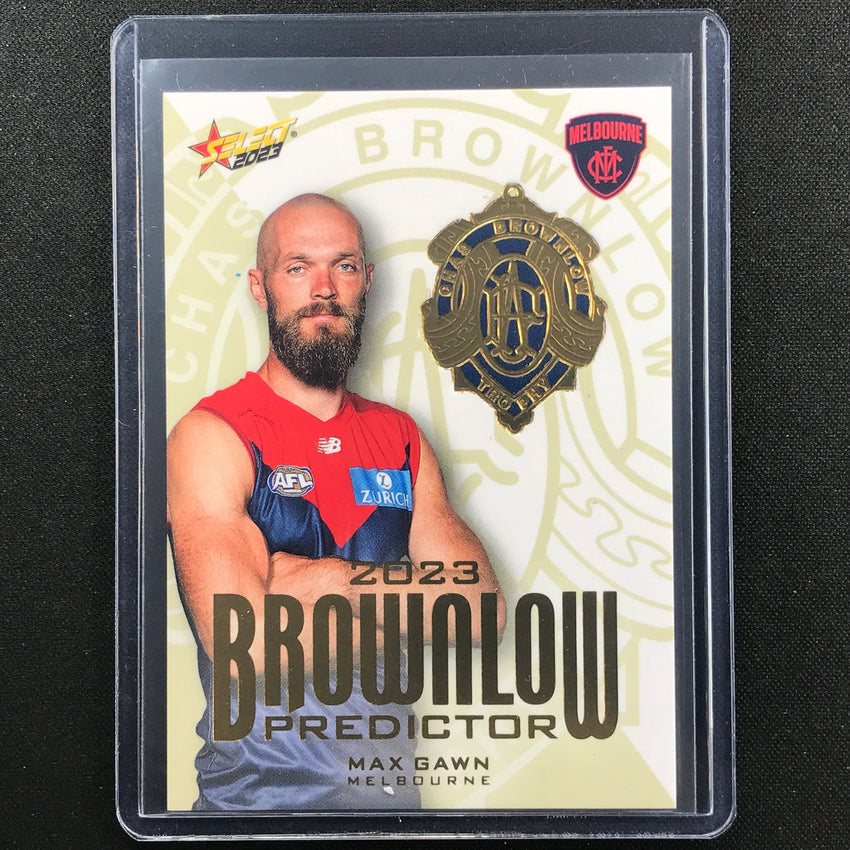 2023 Footy Stars Max Gawn Brownlow Predictor Gold 163/260