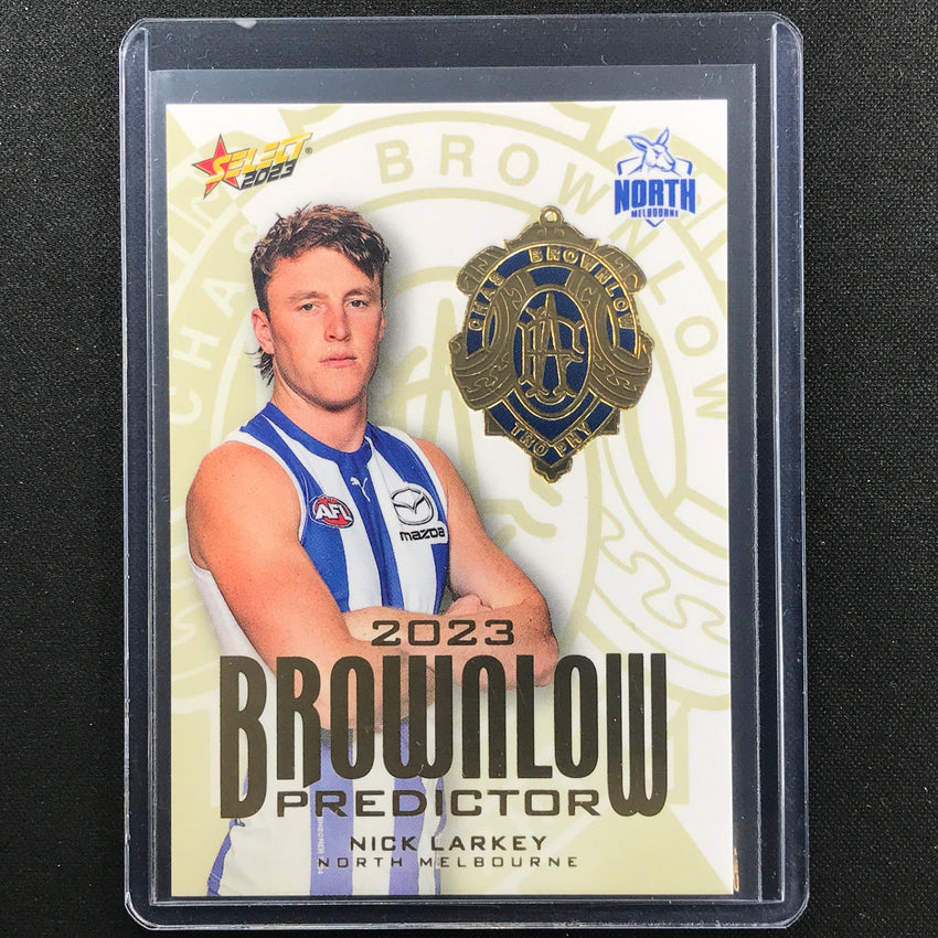 2023 Footy Stars Nick Larkey Brownlow Predictor Gold 159/260