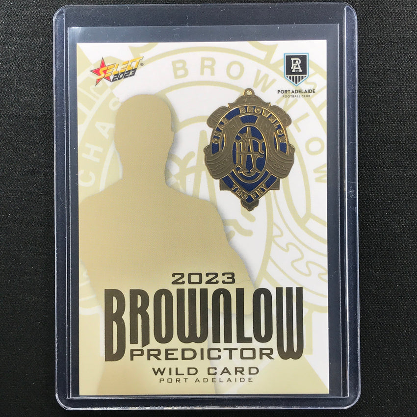 2023 Footy Stars Port Adelaide Wild Card Brownlow Predictor Gold 251/260