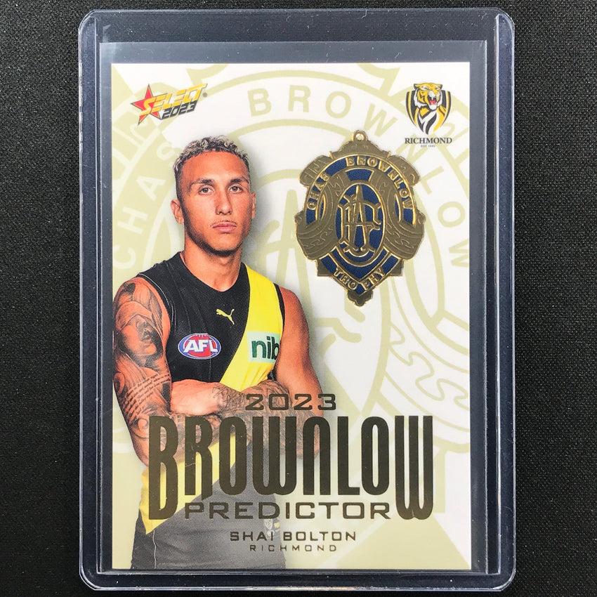 2023 Footy Stars Shai Bolton Brownlow Predictor Gold 251/260