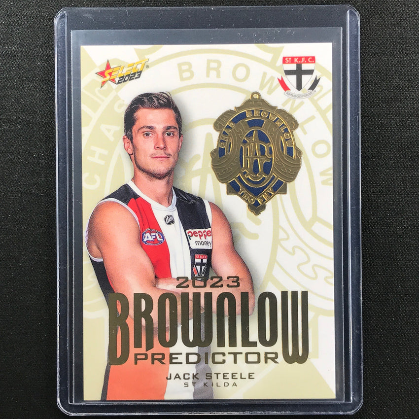 2023 Footy Stars Jack Steele Brownlow Predictor Gold 170/260