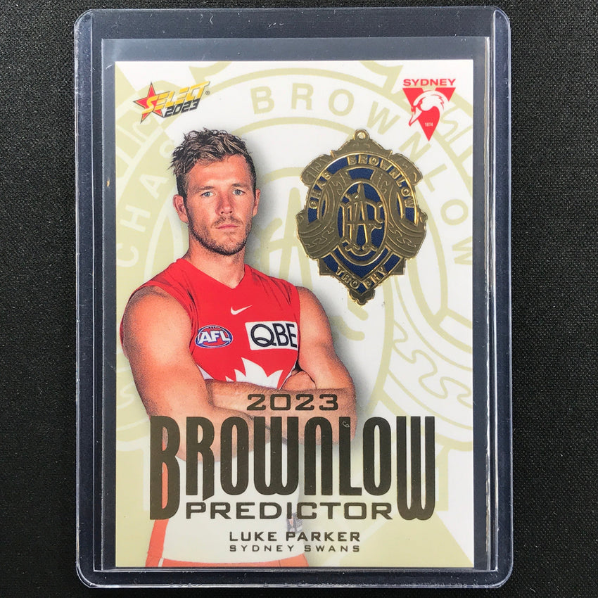 2023 Footy Stars Luke Parker Brownlow Predictor Gold 186/260