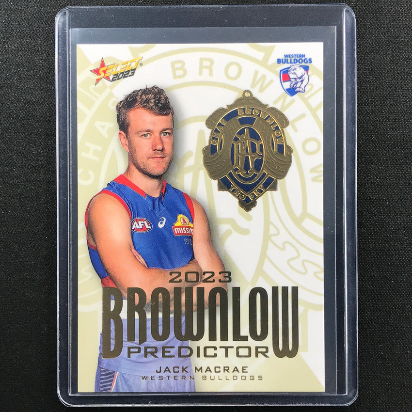 2023 Footy Stars Jack Macrae Brownlow Predictor Gold 90/260
