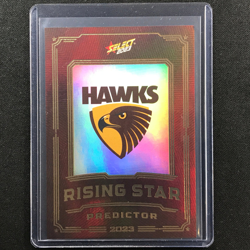 2023 Footy Stars Hawthorn Rising Star Predictor Gold 239/260
