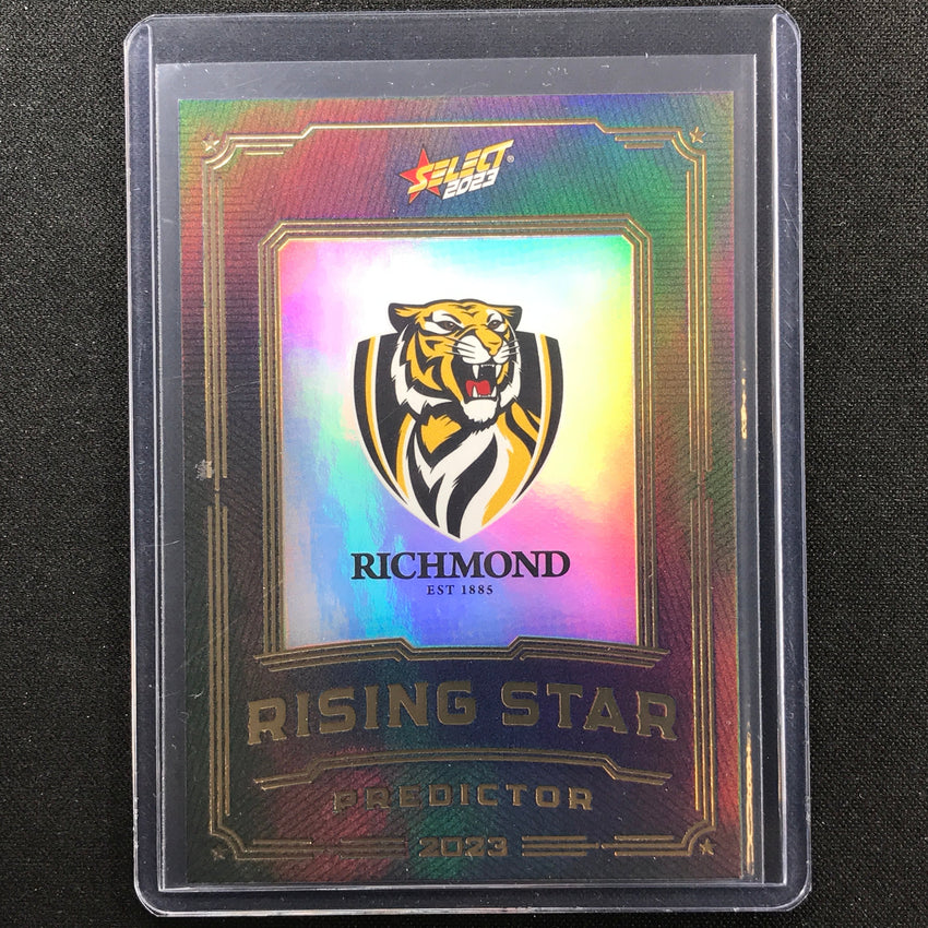 2023 Footy Stars Richmond Tigers Rising Star Predictor Gold 93/260