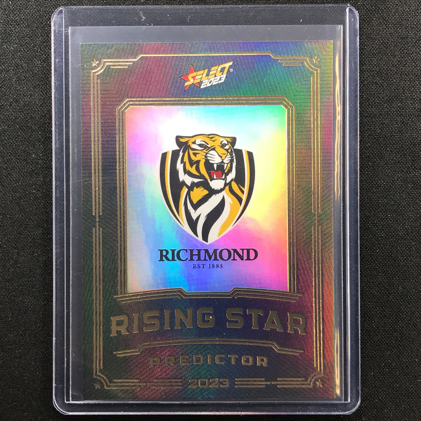 2023 Footy Stars Richmond Tigers Rising Star Predictor Gold 008/260