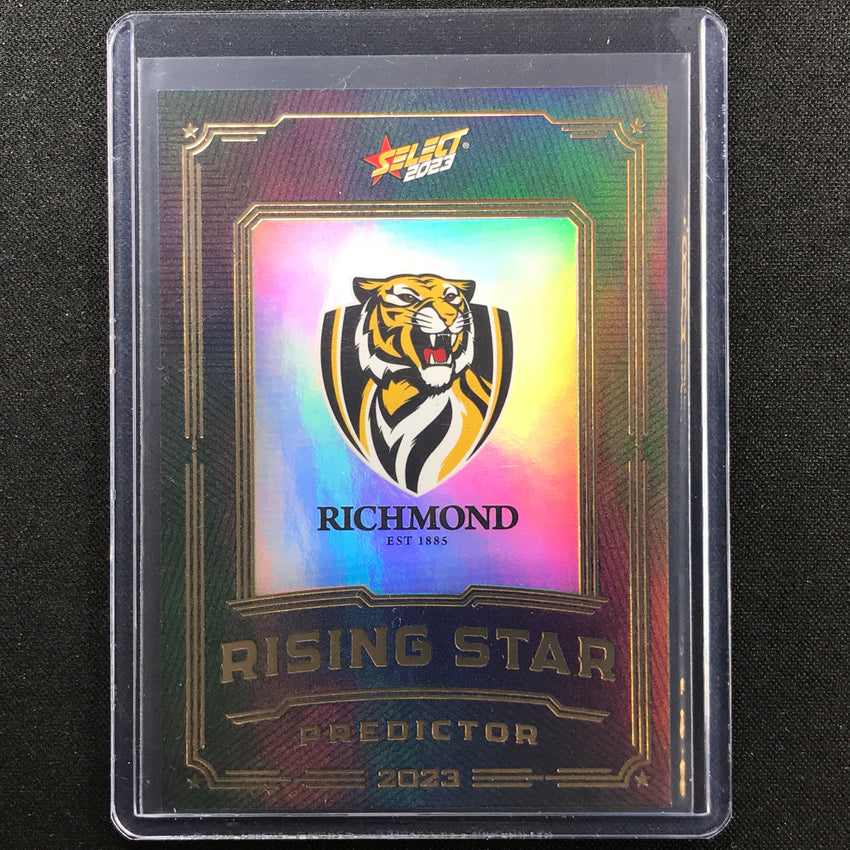 2023 Footy Stars Richmond Tigers Rising Star Predictor Gold 201/260