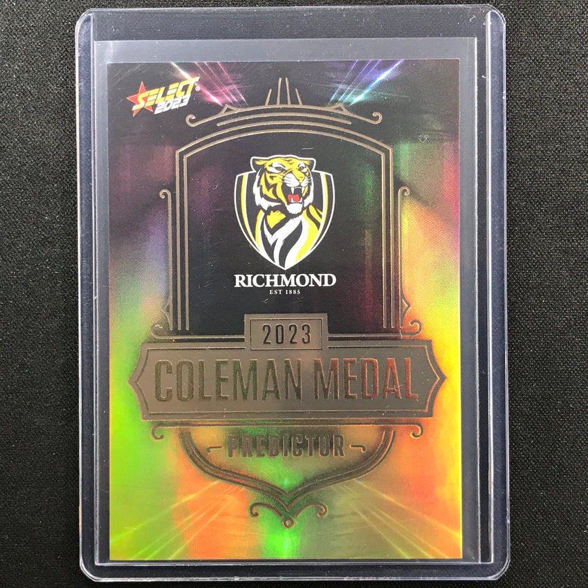 2023 Footy Stars Richmond Tigers Coleman Medal Predictor Gold 165/260