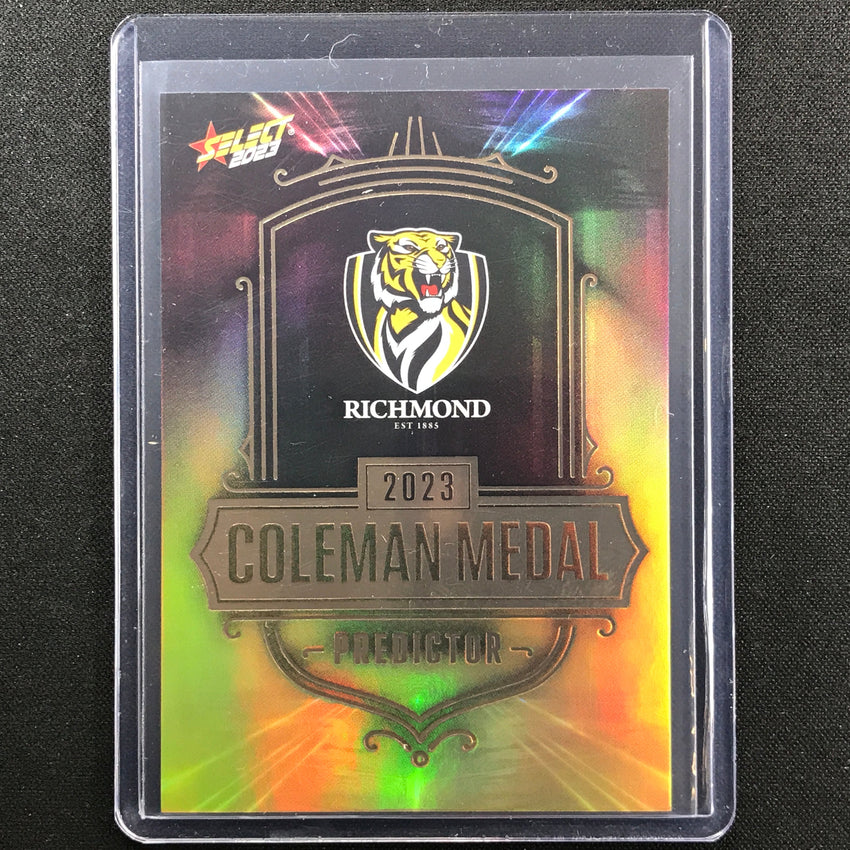 2023 Footy Stars Richmond Tigers Coleman Medal Predictor Gold 227/260