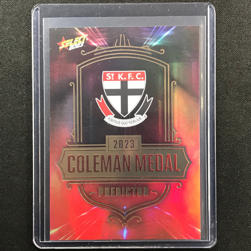 2023 Footy Stars St Kilda Coleman Medal Predictor Gold 50/260