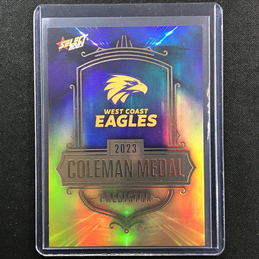 2023 Footy Stars West Coast Eagles Coleman Medal Predictor Gold 24/260