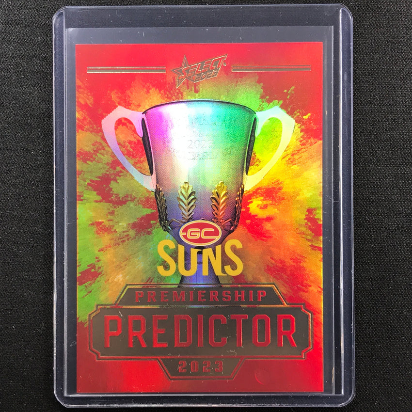 2023 Footy Stars Gold Coast Suns Premiership Predictor Gold 244/260