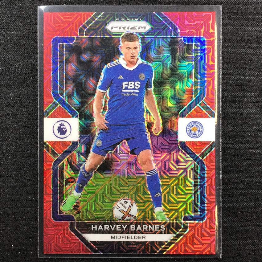 2022-23 Prizm EPL HARVEY BARNES Red Mojo 28/99 #95