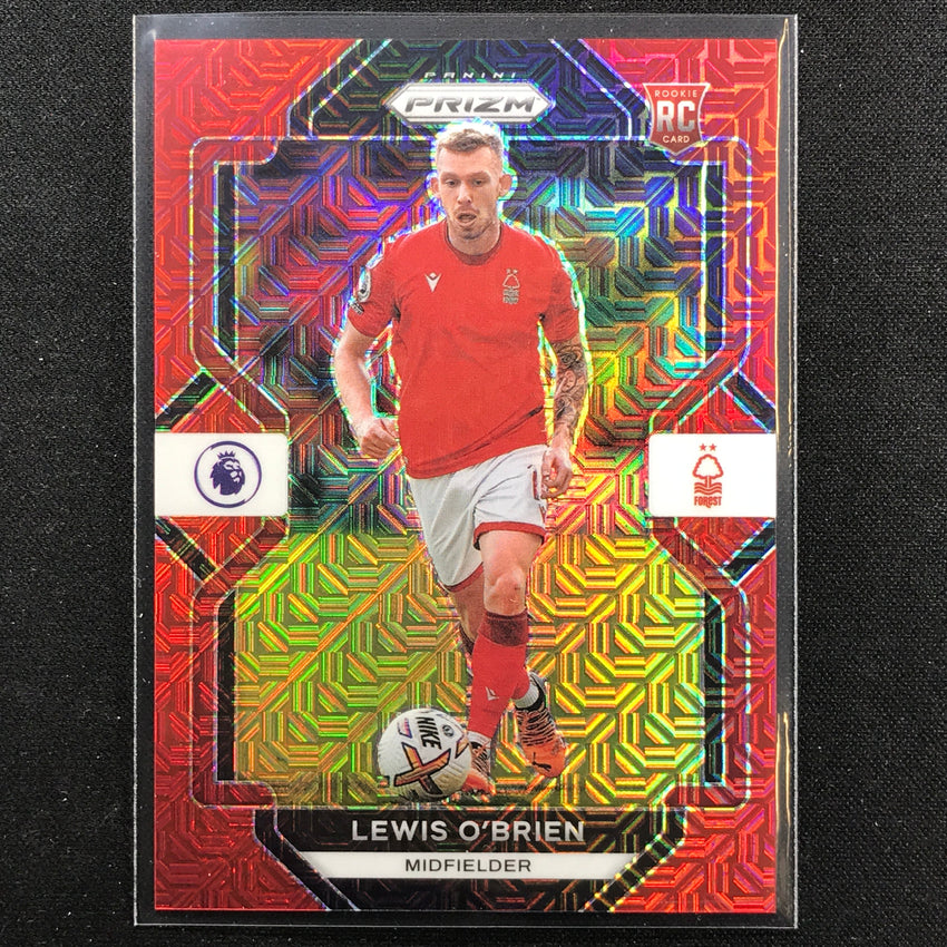 2022-23 Prizm Epl Lewis Obrien Rookie Red Mojo 47/99 No 144
