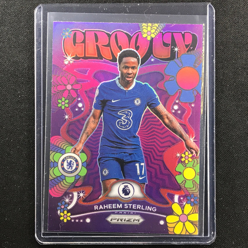 2022-23 Prizm EPL RAHEEM STERLING Groovy SP #15