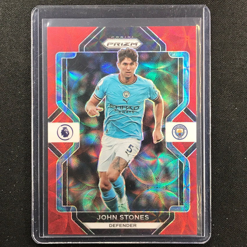 2022-23 Prizm Epl John Stones Choice Red Scope 24/30